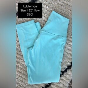 Lululemon size 4, 25” leggings NEW. But no tags. Never worn.